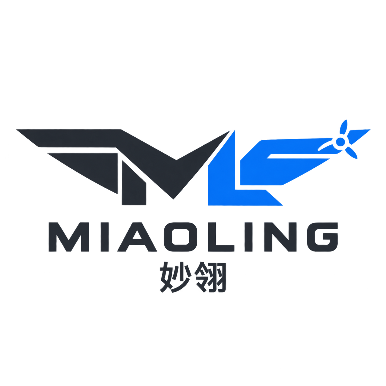 MIAOLING 妙翎 — ML wings and propeller logo